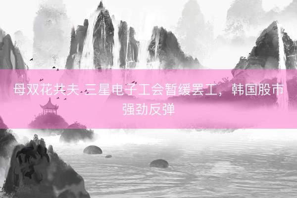 母双花共夫 三星电子工会暂缓罢工，韩国股市强劲反弹